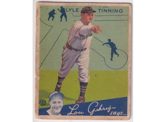 1934 Goudey Lyle Tinning