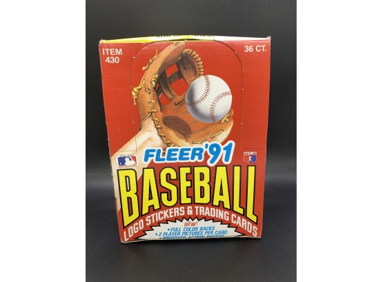 1991 Fleer Baseball Hobby Box