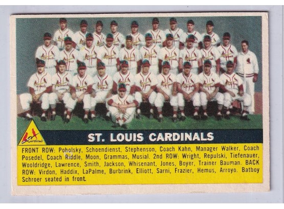 1956 Topps St. Louis Cardinals Team Card