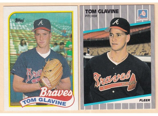 2 1989 Tom Glavine Cards