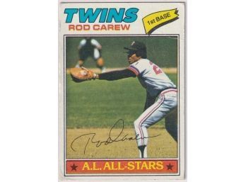 1977 Topps Rod Carew A.L. All Stars
