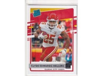 2020 Panini-Donruss Clyde Edwards-Helaire Rated Rookie