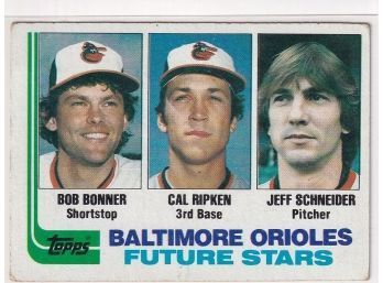 1982 Topps Baltimore Orioles Future Stars Cal Ripken Jr Rookie