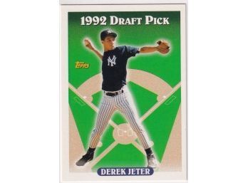 1993 Topps 1992 Draft Picks Derek Jeter Rookie Card