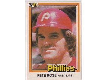 1981 Donruss Pete Rose