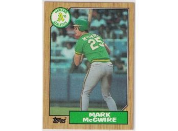 1987 Topps Mark McGwire Rookie Card