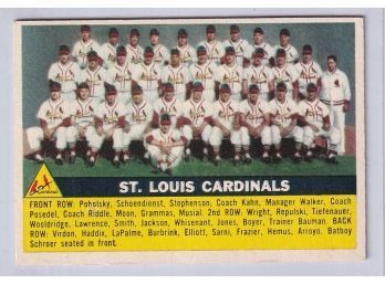 1956 Topps St. Louis Cardinals Team Card