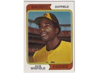 1974 Topps Dave Winfield Rookie Card