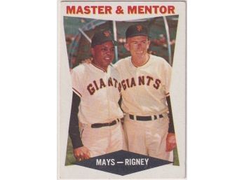 1960 Topps Master & Mentor Mays-Rigney