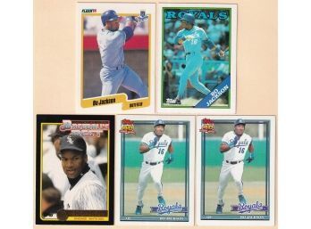 5 Bo Jackson Baseball Cards