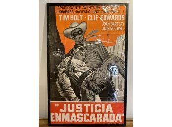 Vintage Movie Poster - Justicia Enmascarada -