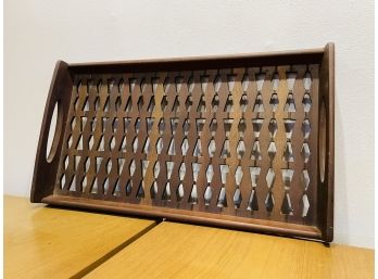 MCM Wooden Serving Tray With Unique Design