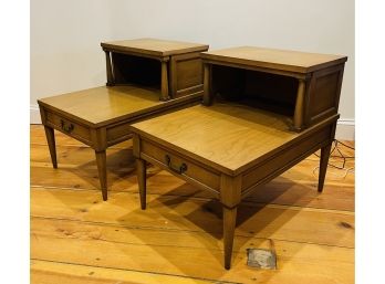 Pair Of Vintage Side Tables With Drawer