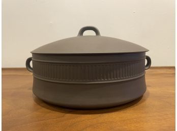 Dansk Flamestone Fluted Brown Covered Casserole Dish By Jens Quistgaard