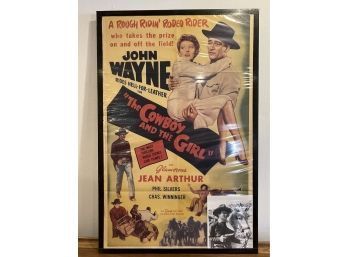 Vintage Movie Poster - The Cowboy And The Girl - Includes Photo