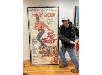 LARGE Over 6ft Vintage Movie Poster - Chubby Checker - Don't Knock The Twist