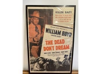 Vintage Movie Poster - The Dead Don't Dream - 1947 - 48/690