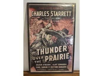 1955 Thunder Over The Prairie Movie Poster - Numbered 55/411