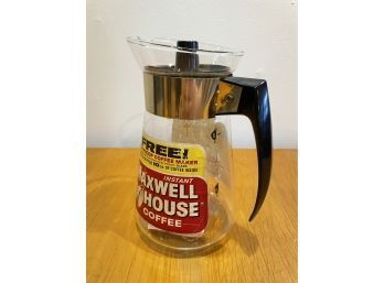 Vintage Maxwell House Pyrex Coffee Pot New Old Stock