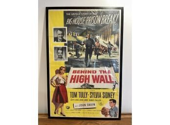 1956 Behind The High Wall Movie Poster - Numbered 56/245