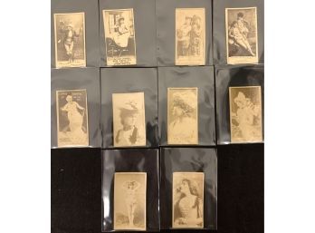 Lot Of 10 1880 Sweet Caporal N245 Cards Actresses