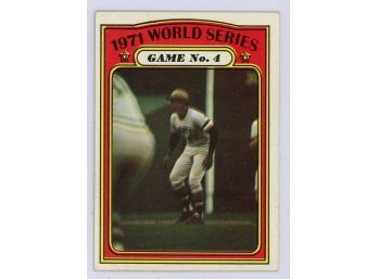 1972 Topps World Series Game No. 4 Roberto Clemente