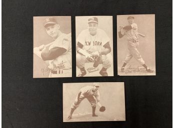 4 Reprint Exhibition Cards Mantle, Reese, Howard, Williams