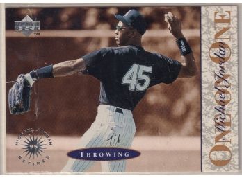 1995 Upper Deck Michael Jordan One On One Baseball Card