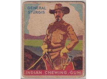 1933 Goudey Indian Gum General Sturgis