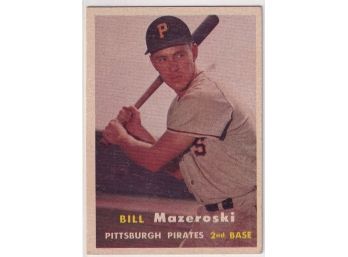 1957 Topps Bill Mazeroski Rookie Card