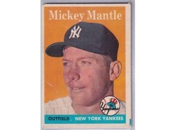 1958 Topps Mickey Mantle
