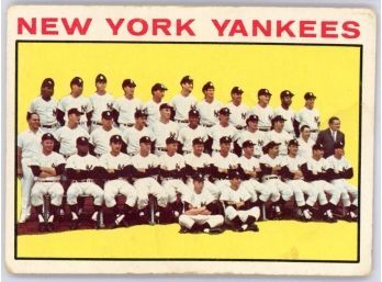 1964 Topps Yankees Team Card