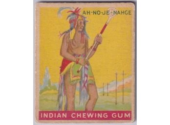 1933 Goudey Indian Gum AH-NO-JE-NAHGE