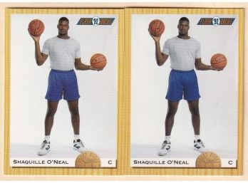2 1993 Classic '92 Draft Picks Shaquille O'Neal Rookie Cards