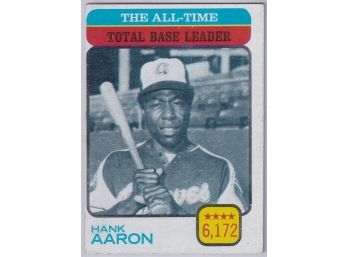 1973 Topps Hank Aaron All Time Total Base Leader