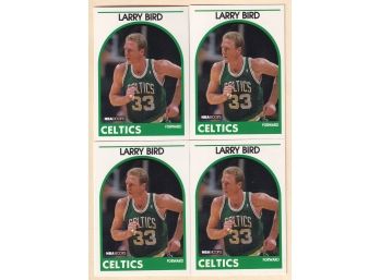 4 1989 Hoops Larry Bird Basketball Cards