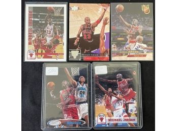 5 Michael Jordan Basketball Cards