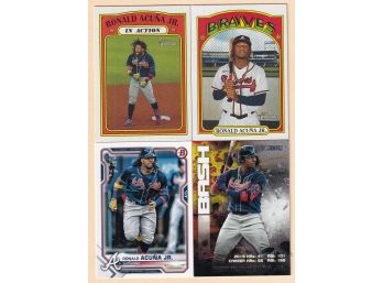 4 Ronald Acuna Jr. Baseball Cards