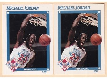 2 1991 Hoops Michael Jordan Cards