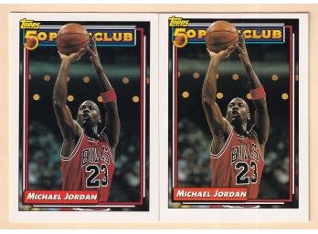 2 1993 Topps 50 Point Club Michael Jordan Cards