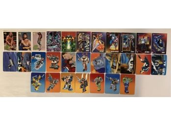 Assorted Vintage Trading Cards! Transformers! Marvel! WWF!