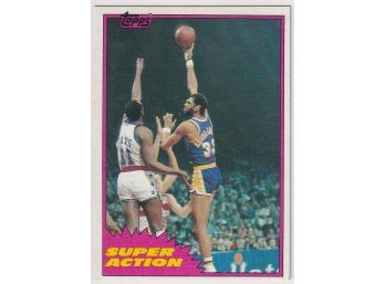 1982 Topps Super Actions Kareem Abdul-Jabbar