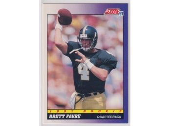 1991 Score Brett Favre Rookie Card