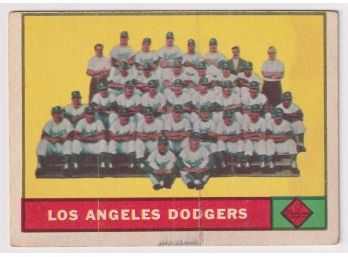 1961 Los Angeles Dodgers Team Card
