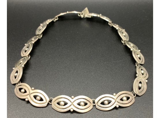 Beautiful Vintage Sterling Silver Choker Made By Taxco