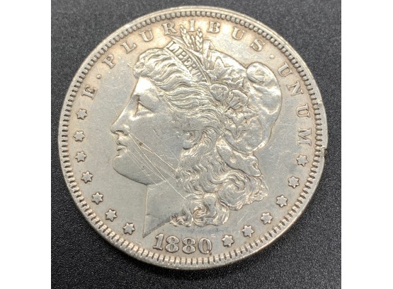1880 Morgan Head Silver Dollar