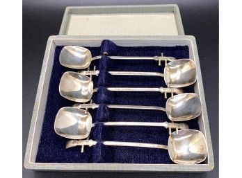 Japanese Sterling Silver Spoon Set Weighing 28dwt