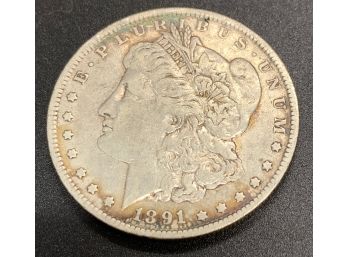 1891-O Morgan Head Silver Dollar