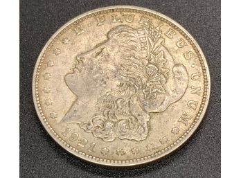 1921 Morgan Head Silver Dollar