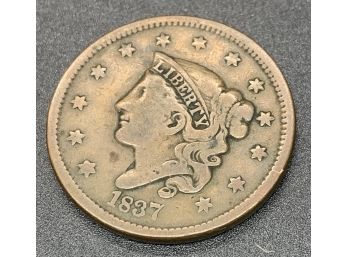 1837 Coronet Head Large Cent